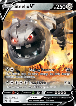 Steelix V (115/185) [Sword & Shield: Vivid Voltage] | Exor Games New Glasgow