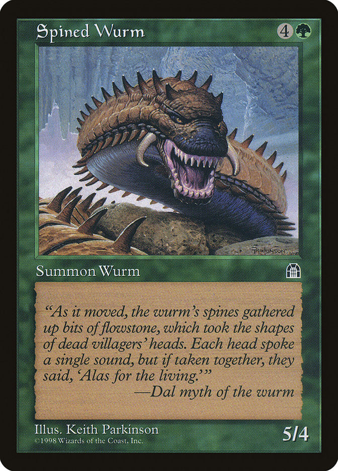 Spined Wurm [Stronghold] | Exor Games New Glasgow