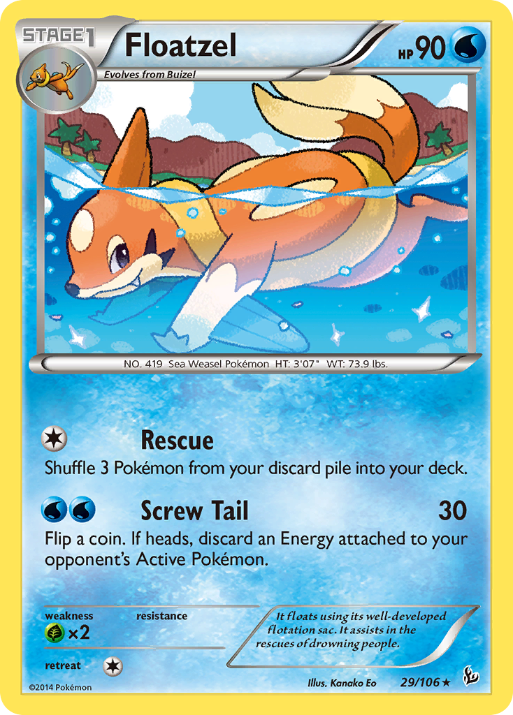 Floatzel (29/106) [XY: Flashfire] | Exor Games New Glasgow