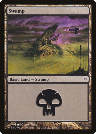 Swamp (170) [New Phyrexia] | Exor Games New Glasgow