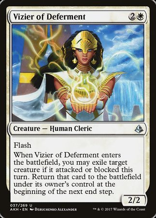 Vizier of Deferment [Amonkhet] | Exor Games New Glasgow