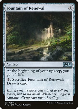 Fountain of Renewal [Core Set 2019] | Exor Games New Glasgow