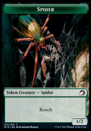 Spider Token [Innistrad: Midnight Hunt Tokens] | Exor Games New Glasgow