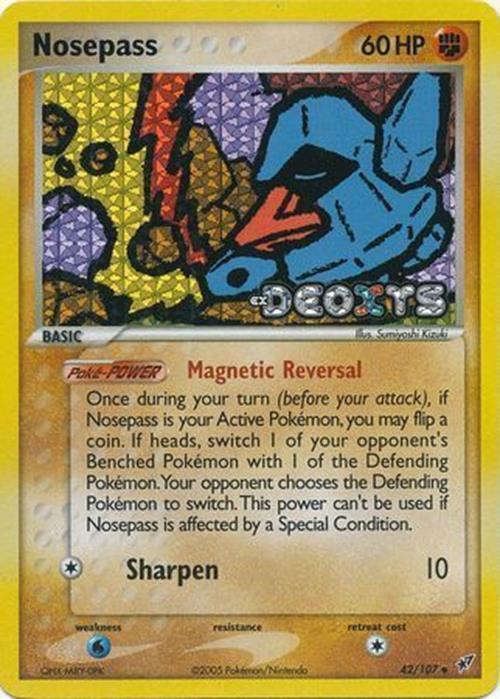 Nosepass (42/107) (Stamped) [EX: Deoxys] | Exor Games New Glasgow