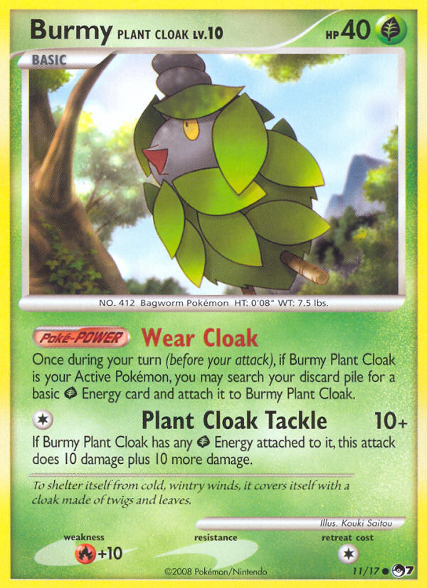 Burmy Plant Cloak (11/17) [POP Series 7] | Exor Games New Glasgow