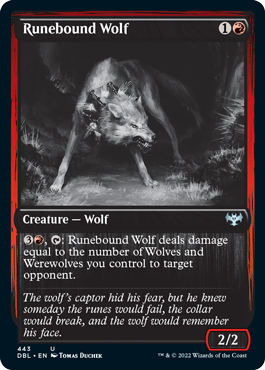 Runebound Wolf [Innistrad: Double Feature] | Exor Games New Glasgow