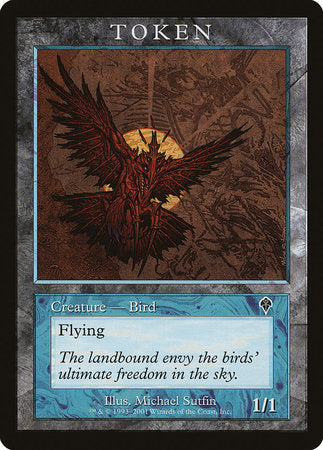 Bird Token (Invasion) [Magic Player Rewards 2001] | Exor Games New Glasgow