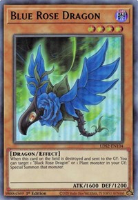 Blue Rose Dragon (Green) [LDS2-EN104] Ultra Rare | Exor Games New Glasgow