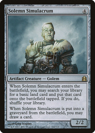 Solemn Simulacrum [Commander 2011] | Exor Games New Glasgow