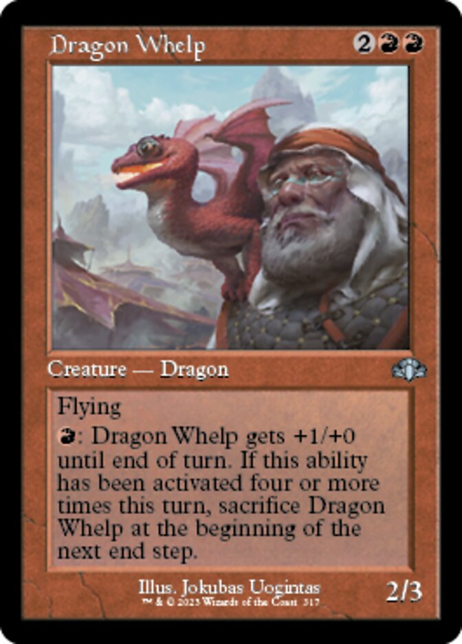 Dragon Whelp (Retro) [Dominaria Remastered] | Exor Games New Glasgow