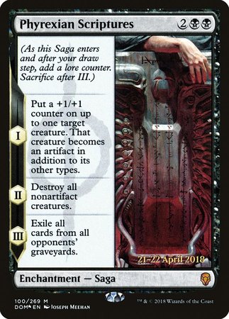 Phyrexian Scriptures [Dominaria Promos] | Exor Games New Glasgow