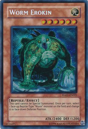 Worm Erokin [HA01-EN021] Secret Rare | Exor Games New Glasgow