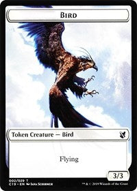 Bird (002) // Sculpture Double-sided Token [Commander 2019 Tokens] | Exor Games New Glasgow