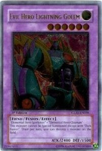 Evil Hero Lightning Golem (UTR) [GLAS-EN039] Ultimate Rare | Exor Games New Glasgow