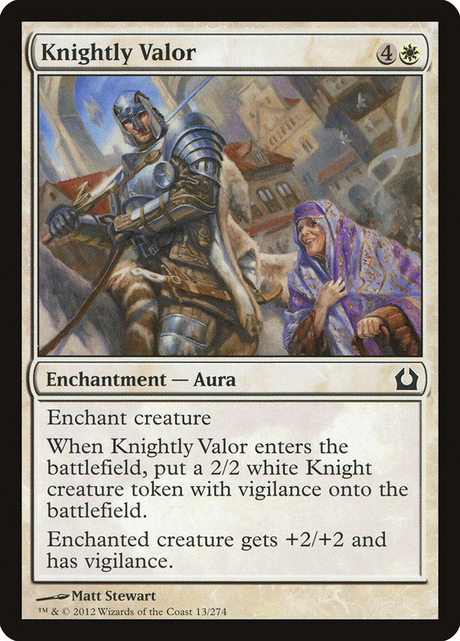 Knightly Valor [Return to Ravnica] | Exor Games New Glasgow