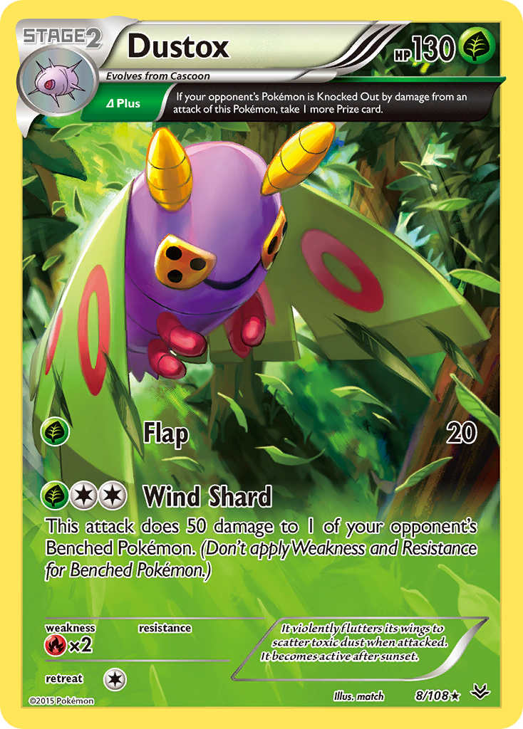 Dustox (8/108) [XY: Roaring Skies] | Exor Games New Glasgow