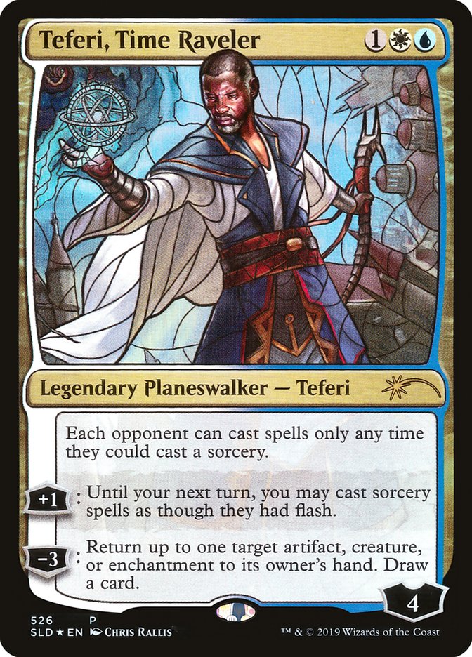 Teferi, Time Raveler (Stained Glass) [Secret Lair Drop Promos] | Exor Games New Glasgow