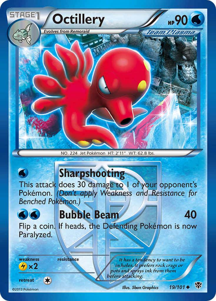 Octillery (19/101) [Black & White: Plasma Blast] | Exor Games New Glasgow