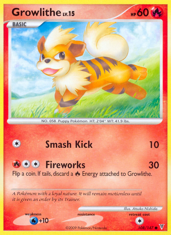 Growlithe (108/147) [Platinum: Supreme Victors] | Exor Games New Glasgow