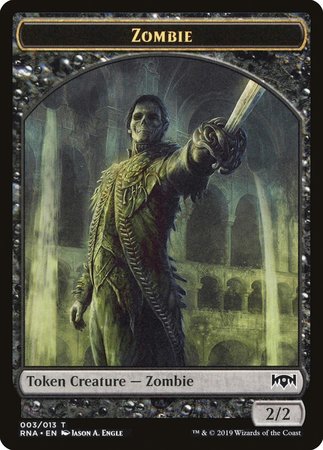 Zombie Token [Ravnica Allegiance Tokens] | Exor Games New Glasgow