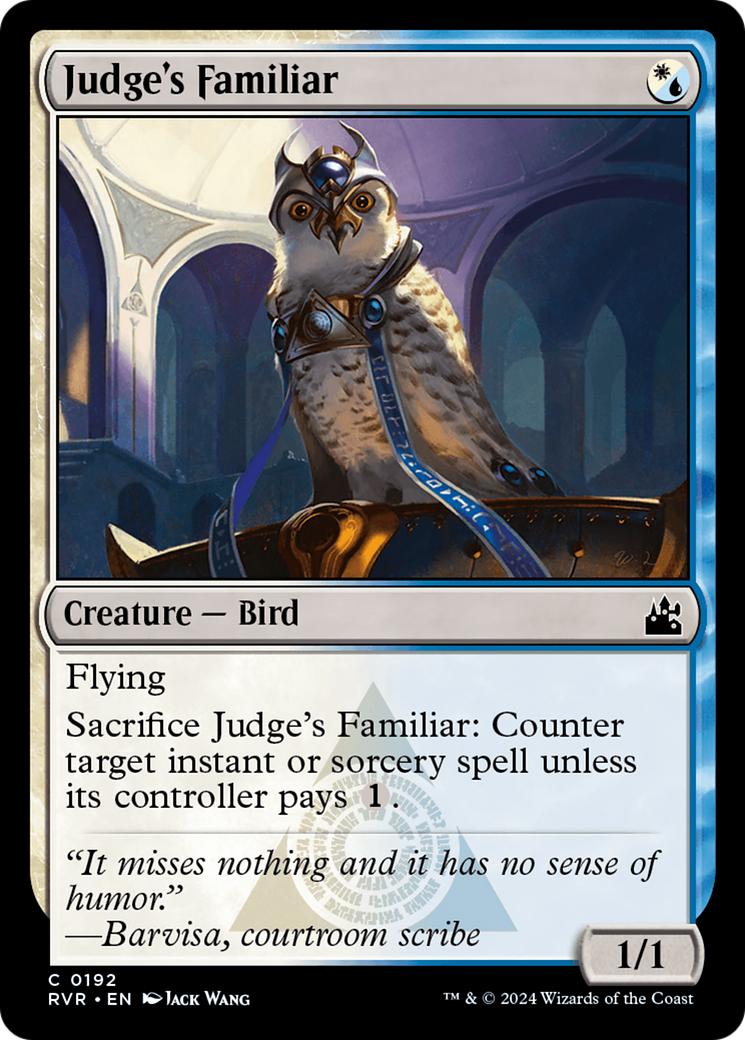 Judge's Familiar [Ravnica Remastered] | Exor Games New Glasgow