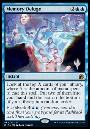 Memory Deluge (Promo Pack) [Innistrad: Midnight Hunt Promos] | Exor Games New Glasgow