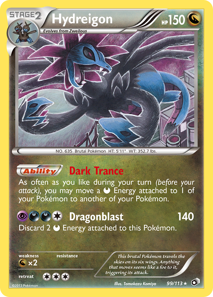 Hydreigon (99/113) [Black & White: Legendary Treasures] | Exor Games New Glasgow