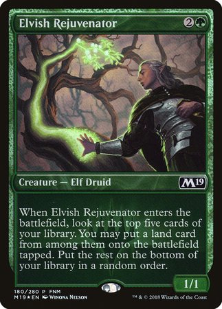 Elvish Rejuvenator [Core Set 2019 Promos] | Exor Games New Glasgow