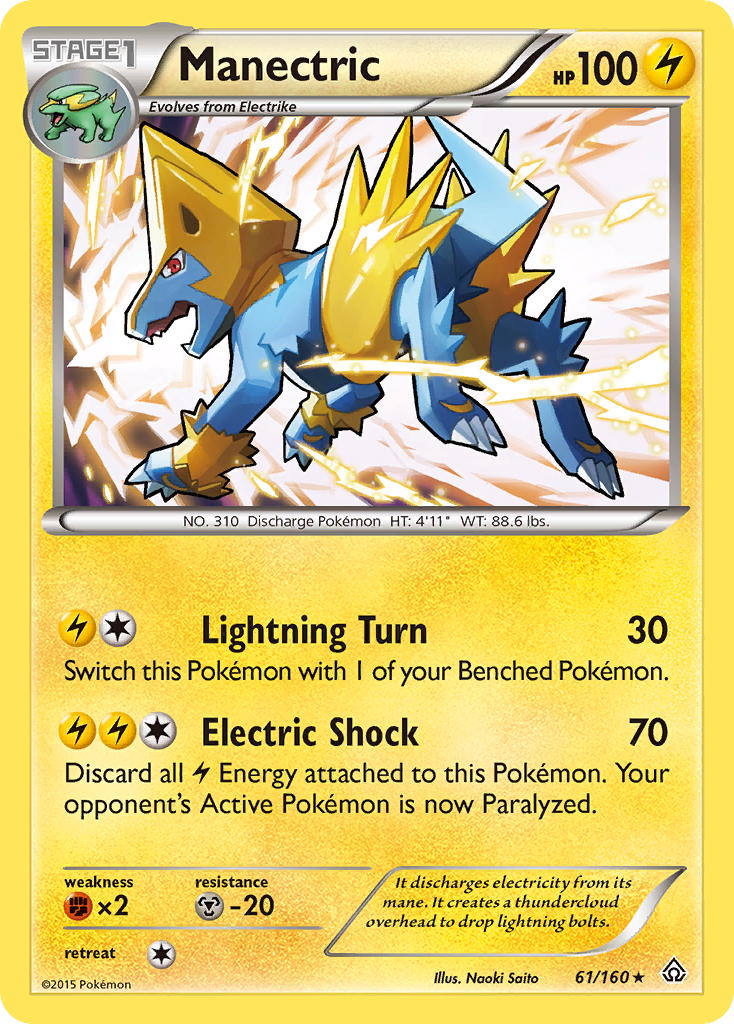 Manectric (61/160) [XY: Primal Clash] | Exor Games New Glasgow