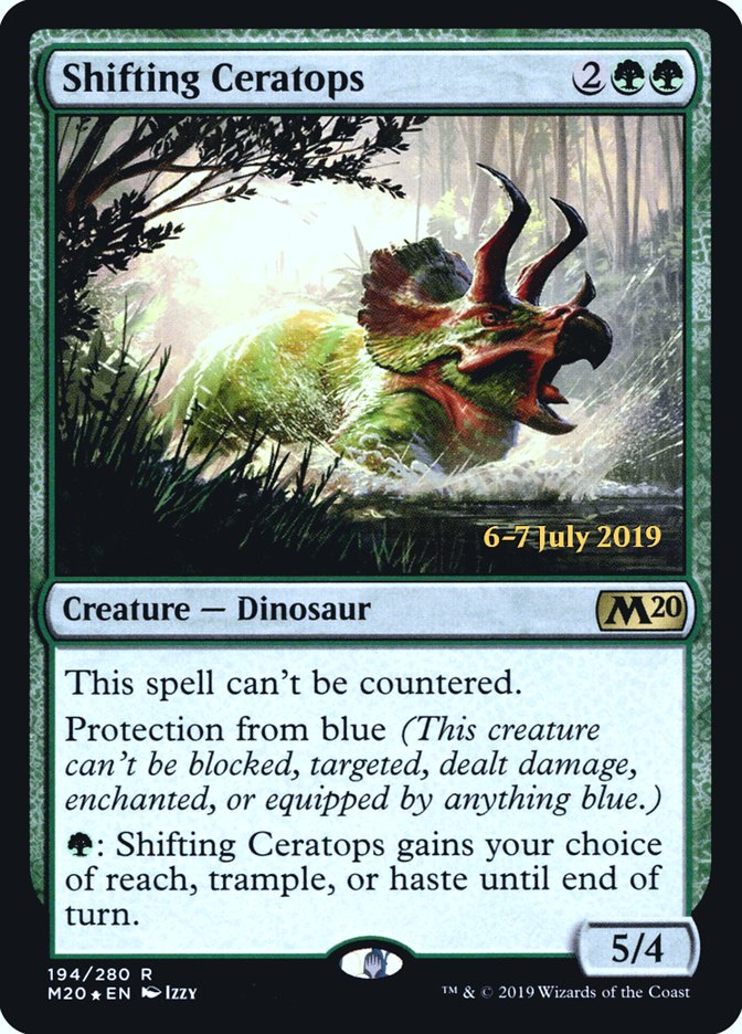 Shifting Ceratops  [Core Set 2020 Prerelease Promos] | Exor Games New Glasgow