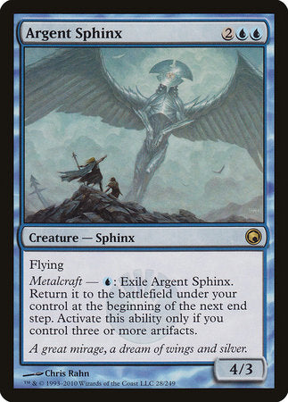 Argent Sphinx [Scars of Mirrodin] | Exor Games New Glasgow