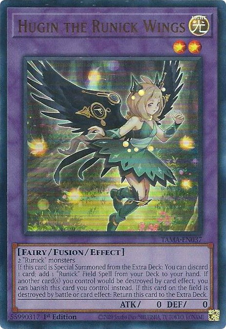 Hugin the Runick Wings [TAMA-EN037] Ultra Rare | Exor Games New Glasgow