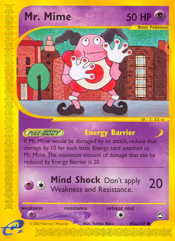 Mr. Mime (95a/147) [Aquapolis] | Exor Games New Glasgow