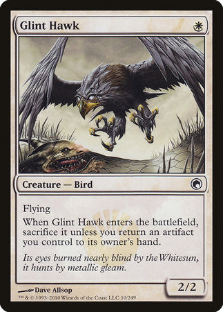 Glint Hawk [Scars of Mirrodin] | Exor Games New Glasgow