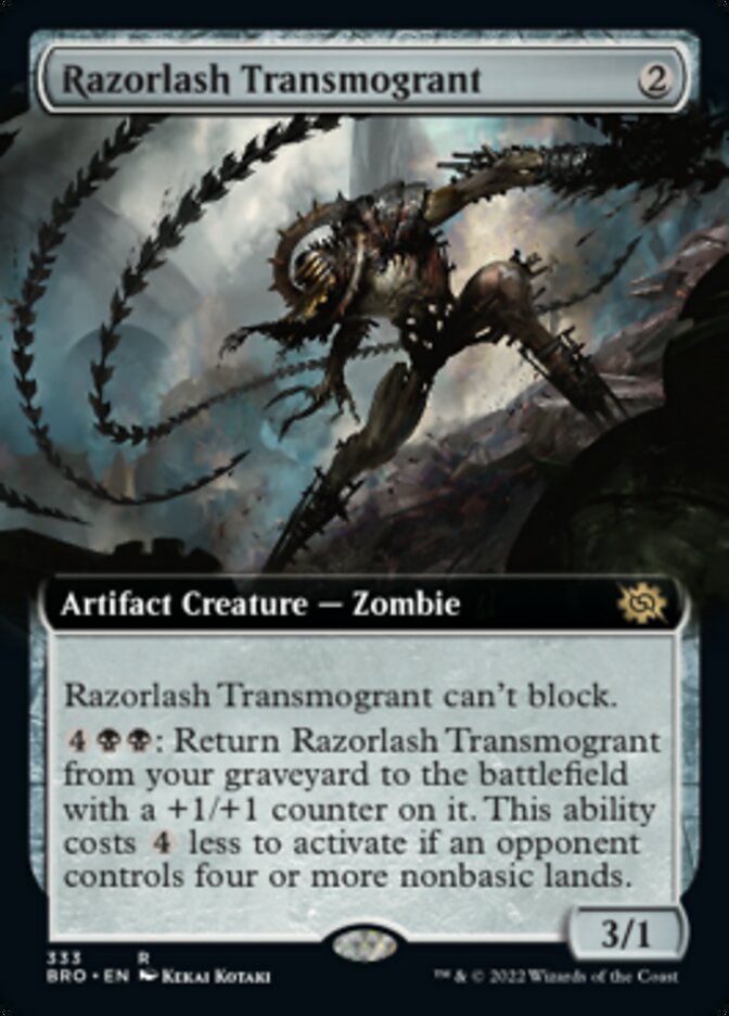 Razorlash Transmogrant (Extended Art) [The Brothers' War] | Exor Games New Glasgow