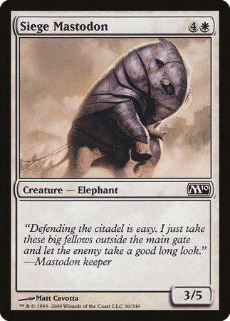 Siege Mastodon [Magic 2010] | Exor Games New Glasgow