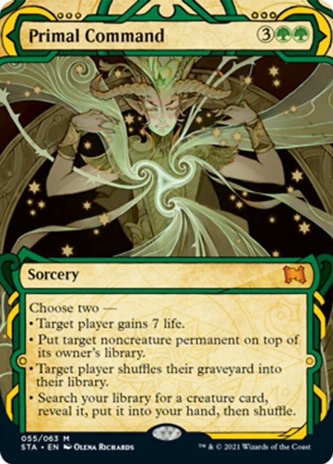 Primal Command (Etched Foil) [Strixhaven Mystical Archive] | Exor Games New Glasgow