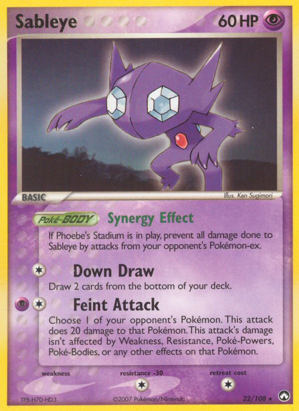 Sableye (22/108) [EX: Power Keepers] | Exor Games New Glasgow