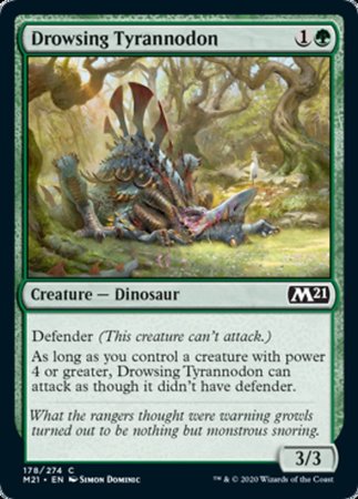 Drowsing Tyrannodon [Core Set 2021] | Exor Games New Glasgow