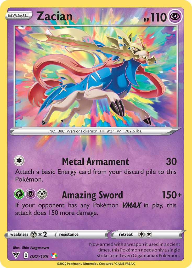 Zacian (082/185) [Sword & Shield: Vivid Voltage] | Exor Games New Glasgow