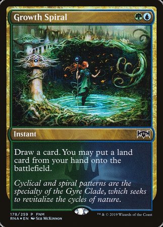 Growth Spiral [Ravnica Allegiance Promos] | Exor Games New Glasgow