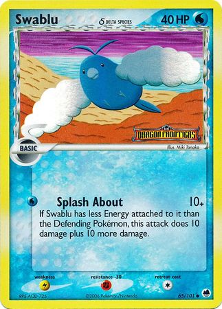 Swablu (65/101) (Delta Species) (Stamped) [EX: Dragon Frontiers] | Exor Games New Glasgow