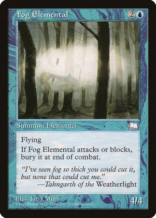 Fog Elemental [Weatherlight] | Exor Games New Glasgow