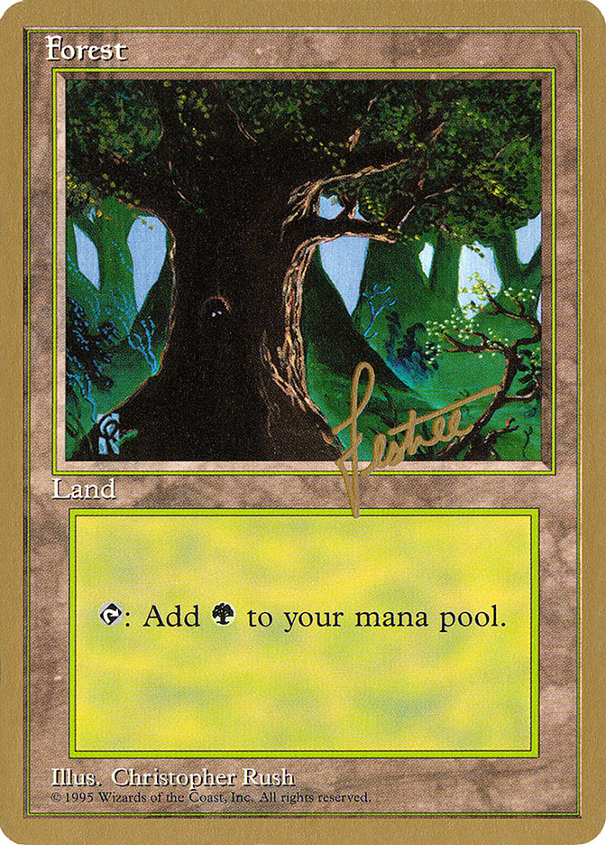 Forest (bl377) (Bertrand Lestree) [Pro Tour Collector Set] | Exor Games New Glasgow