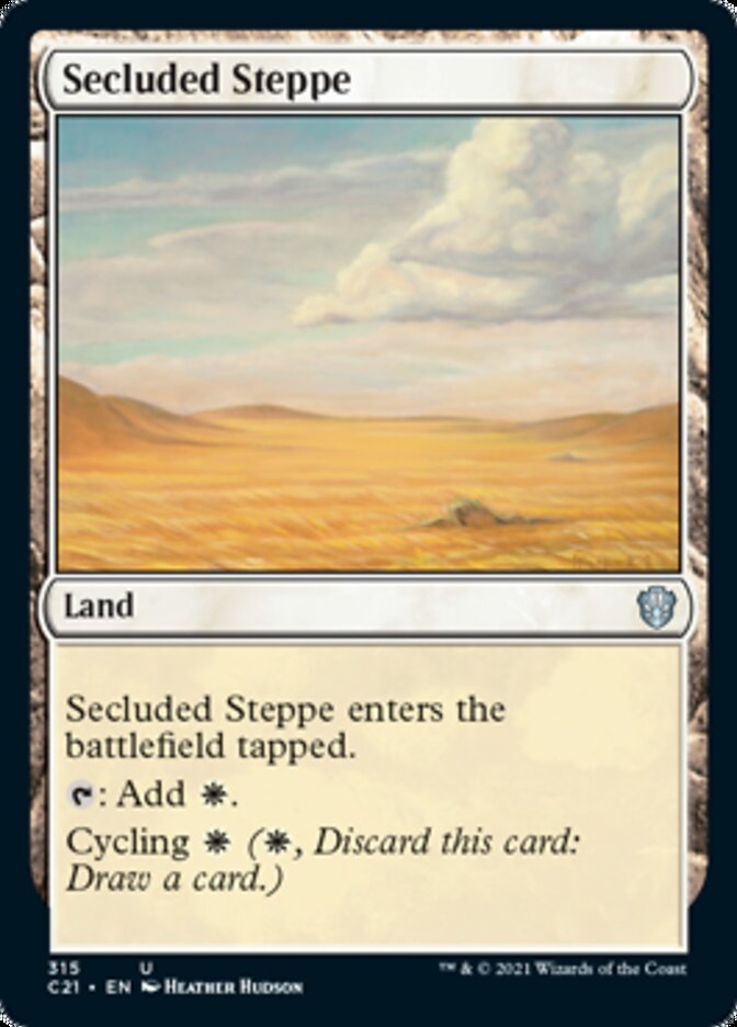 Secluded Steppe [Commander 2021] | Exor Games New Glasgow