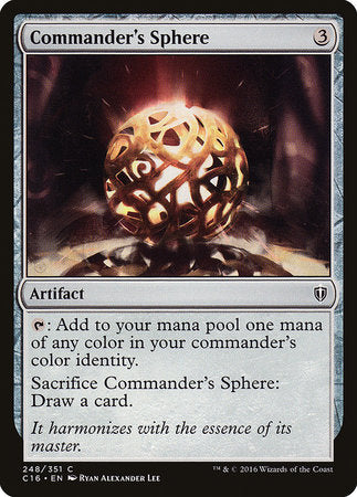 Commander's Sphere [Commander 2016] | Exor Games New Glasgow