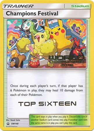 Champions Festival(SM148) (2018 Top Sixteen) [Sun & Moon: Black Star Promos] | Exor Games New Glasgow