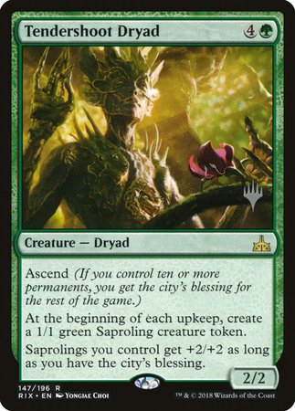 Tendershoot Dryad [Rivals of Ixalan Promos] | Exor Games New Glasgow