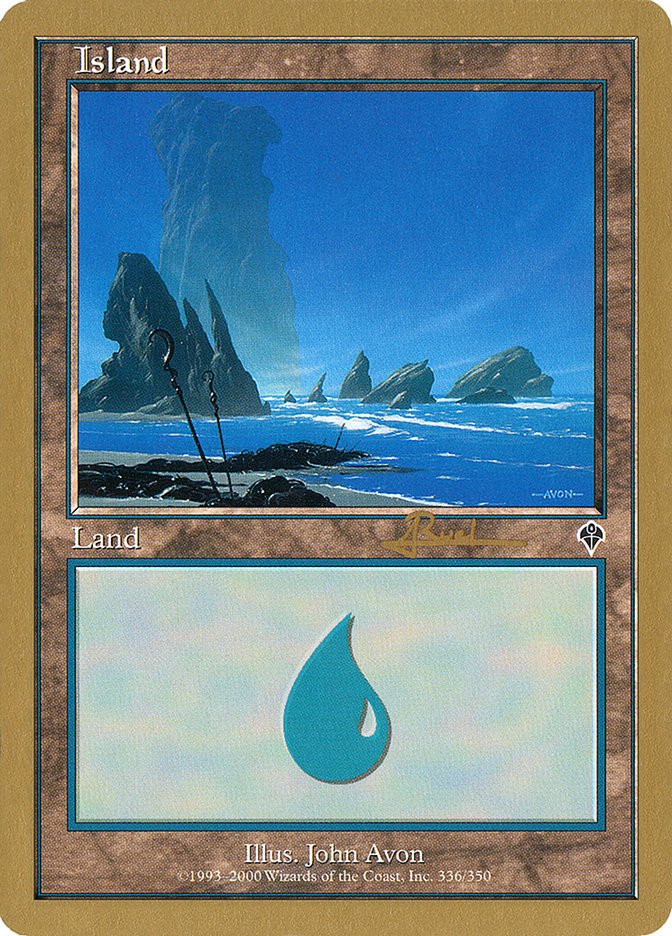 Island (ar336) (Antoine Ruel) [World Championship Decks 2001] | Exor Games New Glasgow