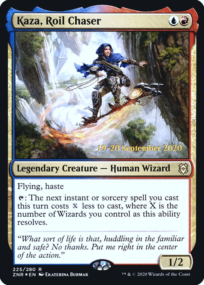 Kaza, Roil Chaser  [Zendikar Rising Prerelease Promos] | Exor Games New Glasgow